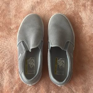 VANS Women's Slip-On Deluxe Comfort Authentic Athletic Shoe Powder Light Blue